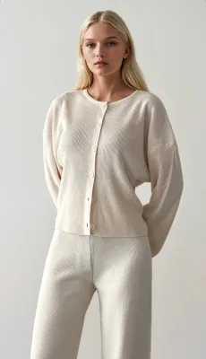 Off White Knit Cardigan