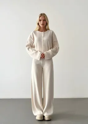 Off White Knit Pants