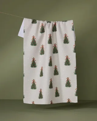 Arbolitos Geometry Tea Towel