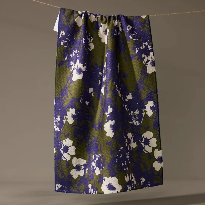 Oliveberry Geometry Tea Towel