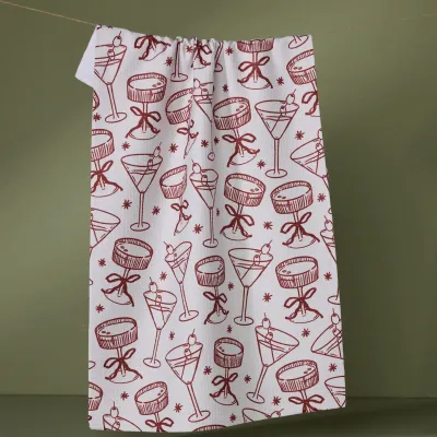 Soiree Geometry Tea Towel
