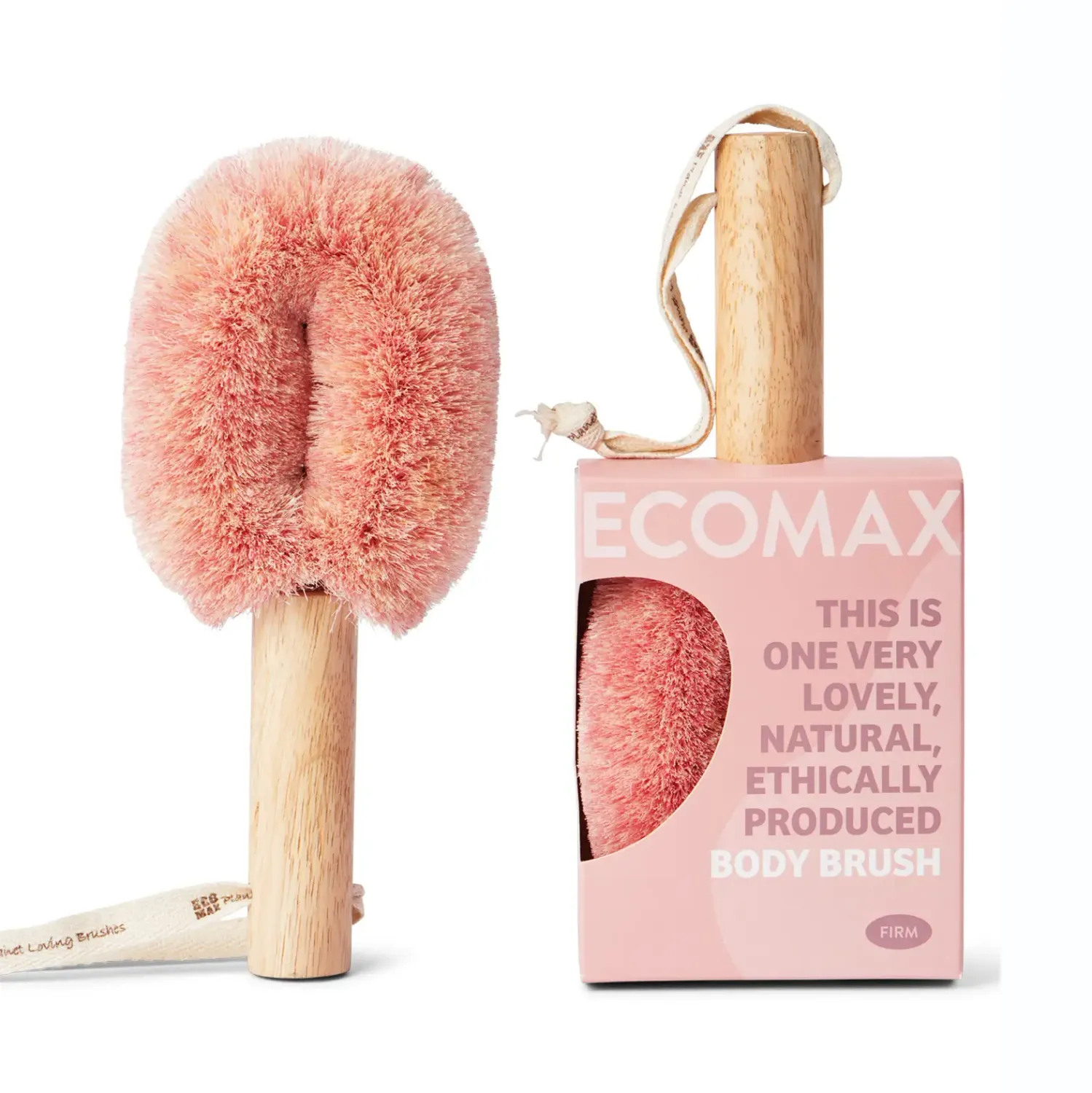 Spa Body Brush - Firm Sisal (Pink)