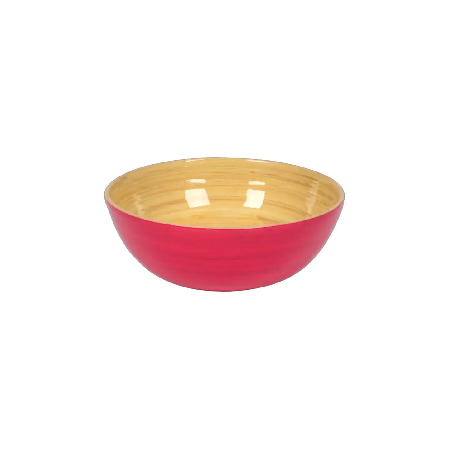 Bamboo Salad Bowl - Fuchsia
