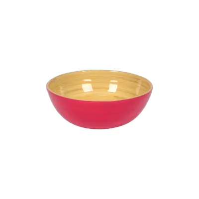 Bamboo Salad Bowl - Fuchsia