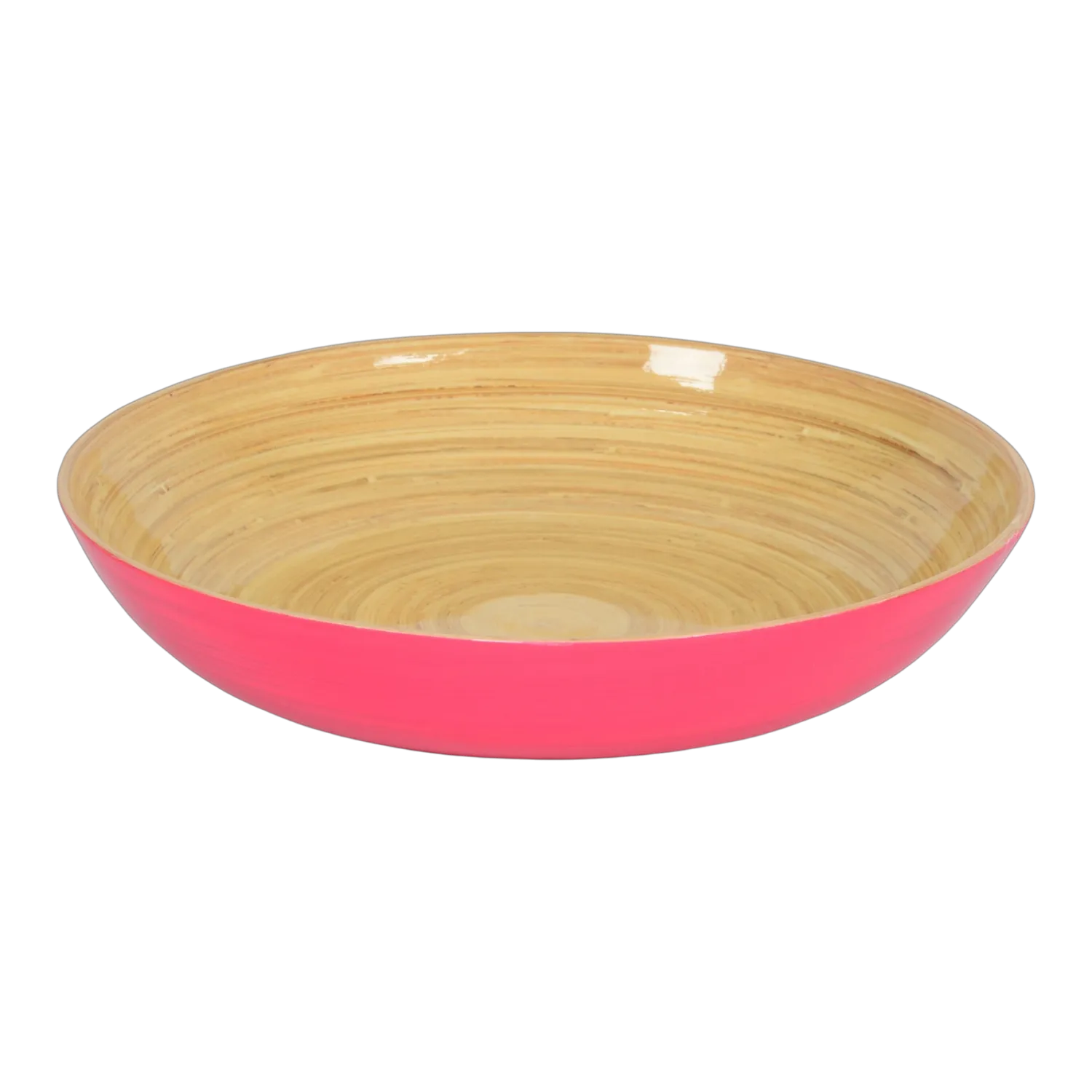 Bamboo Fruit Bowl - Fuchsia