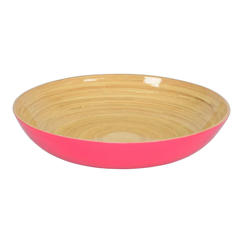 Bamboo Fruit Bowl - Fuchsia
