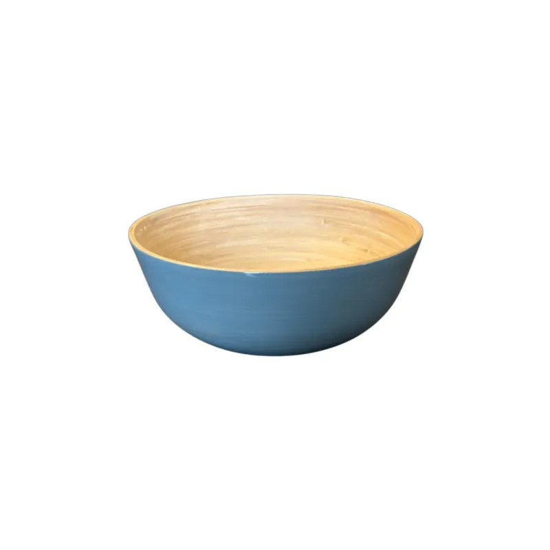 Bamboo Salad Bowl - Dove Blue
