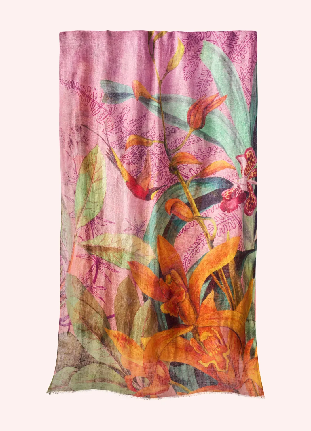 Botany Bliss Linen &amp; Cotton Scarf