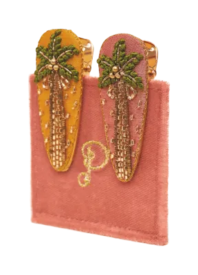 Hair Clips - Palm Trees