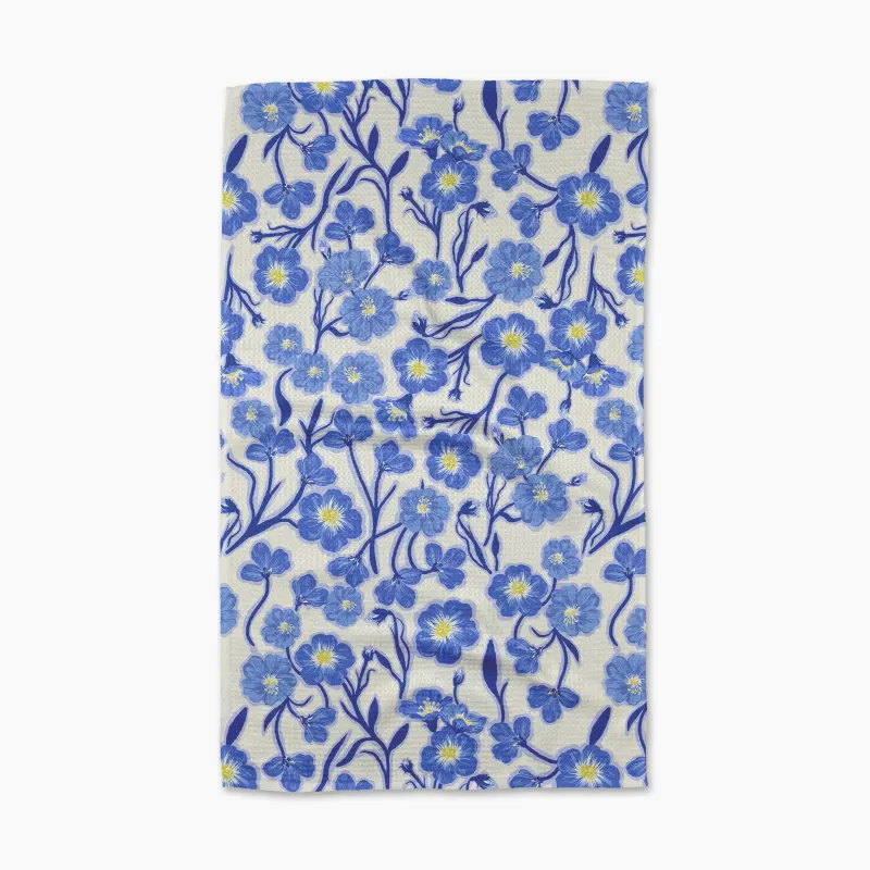 Primavera Blooms Geometry Tea Towel