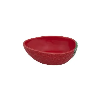 Strawberry Small Oval Bowl