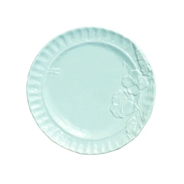 Pietra Fiori Aqua Salad Plate