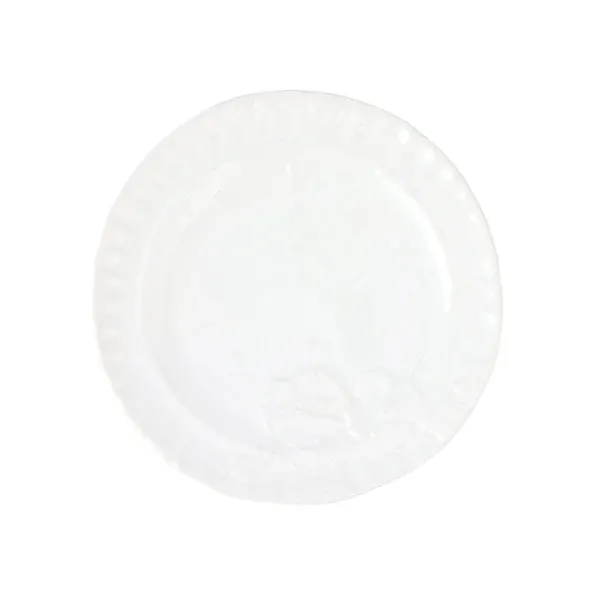 Pietra Fiori White Salad Plate