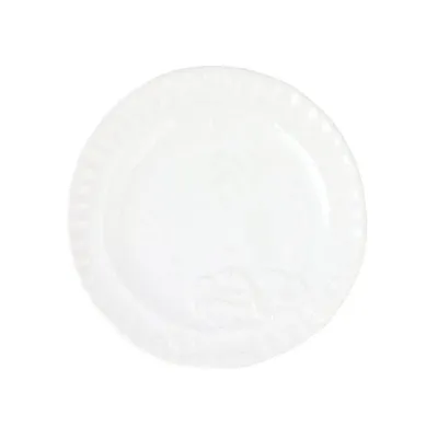 Pietra Fiori White Salad Plate