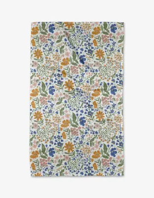 Cottage Meadow Pastel Tea Towel