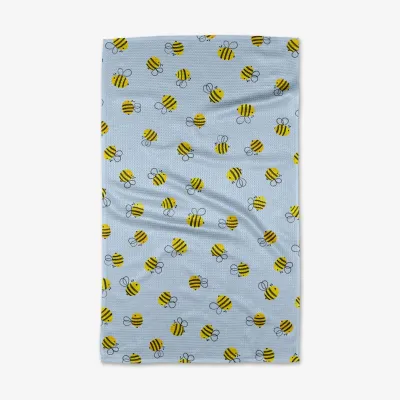 Buzzing Geometry Tea Towel