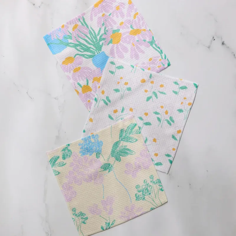 Florals For Mom Geometry Dishcloth Set