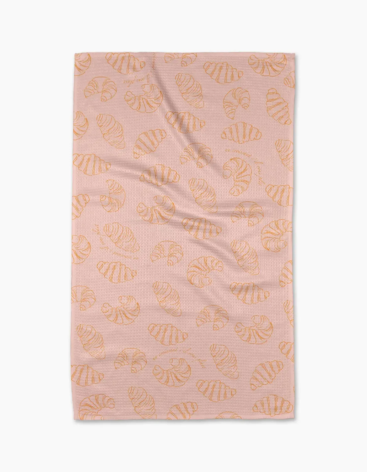Croissant Crunch Geometry Tea Towel