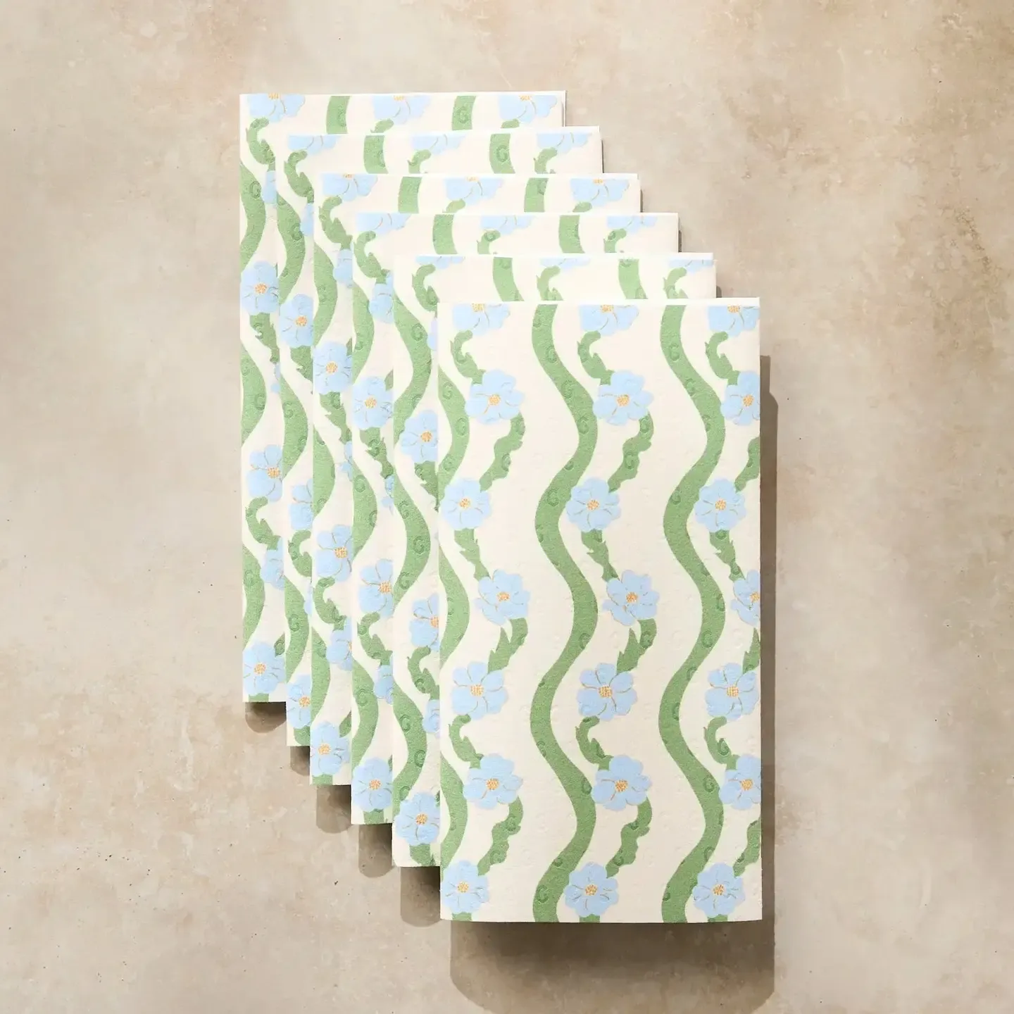 Wavy Flowers Geometry Not Paper Towel