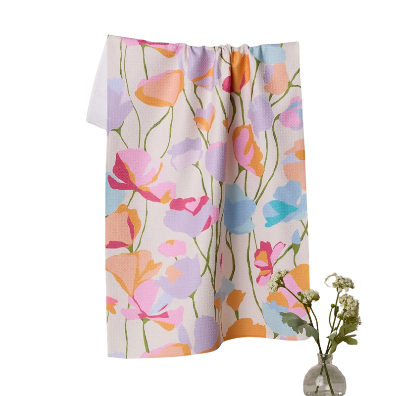 Sunlit Garden Geometry Tea Towel