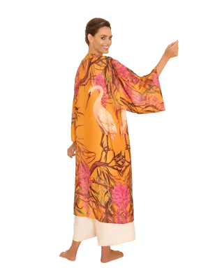 Oriental Crane Kimono