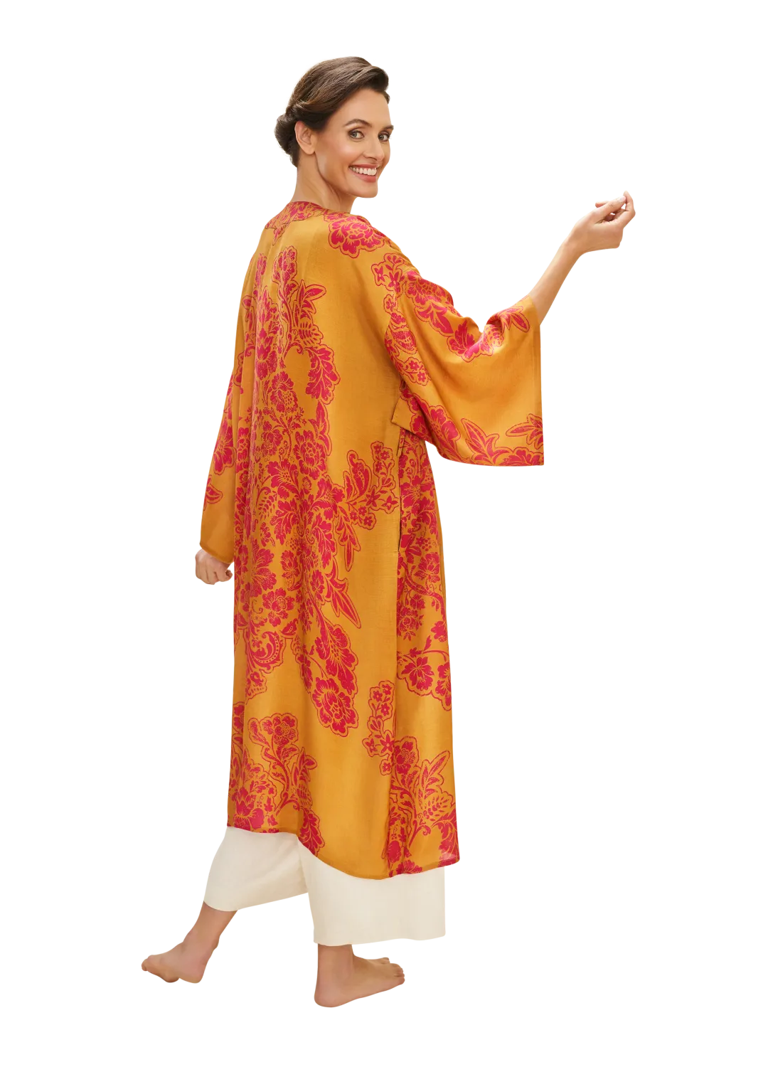 Mustard Tapestry Kimono