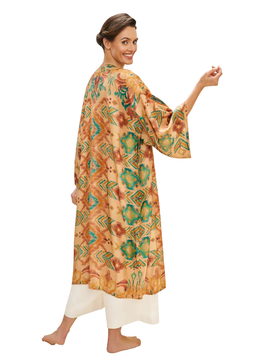 Cream Ikat Kimono
