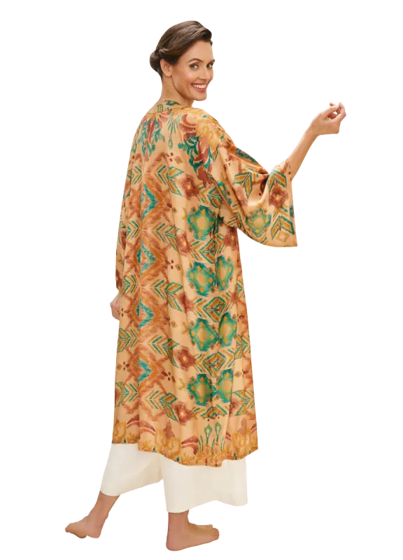 Cream Ikat Kimono