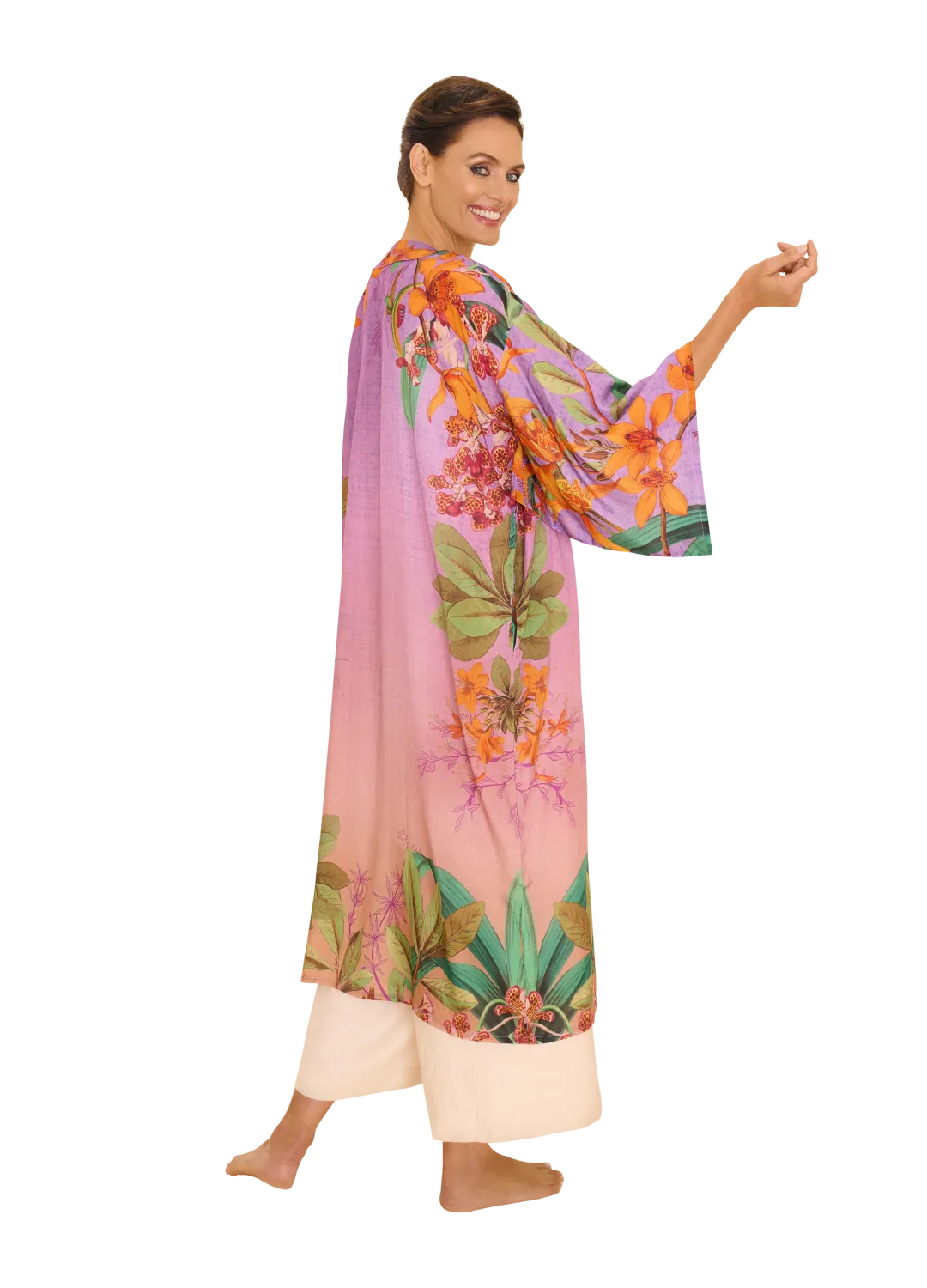 Botany Bliss Kimono - Lavender