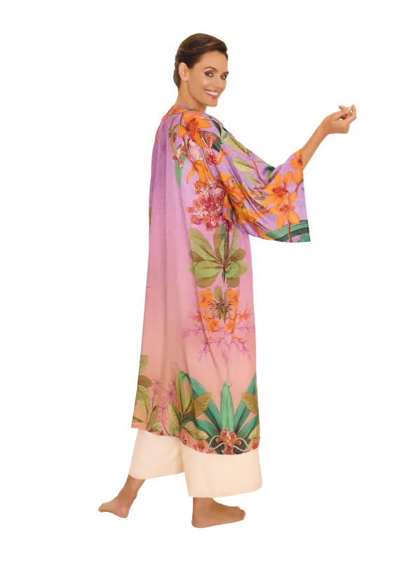 Botany Bliss Kimono - Lavender