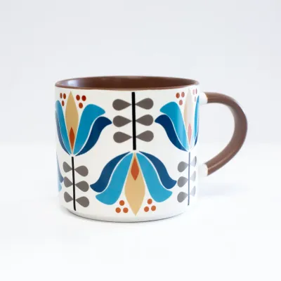 Blue Lotus Stackable Mug