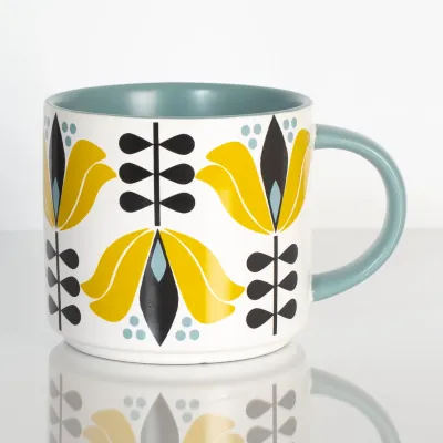 Yellow Lotus Stackable Mug