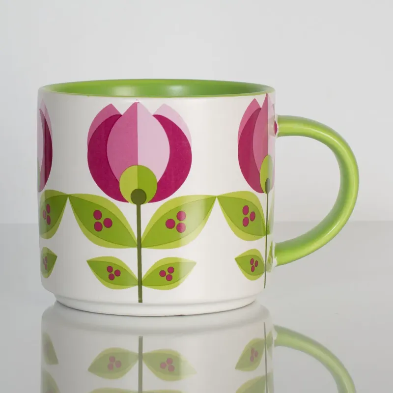 Tulip Flower Stackable Mug