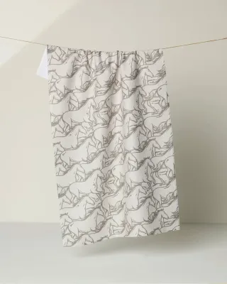 Full Stride Geometry Tea Towel