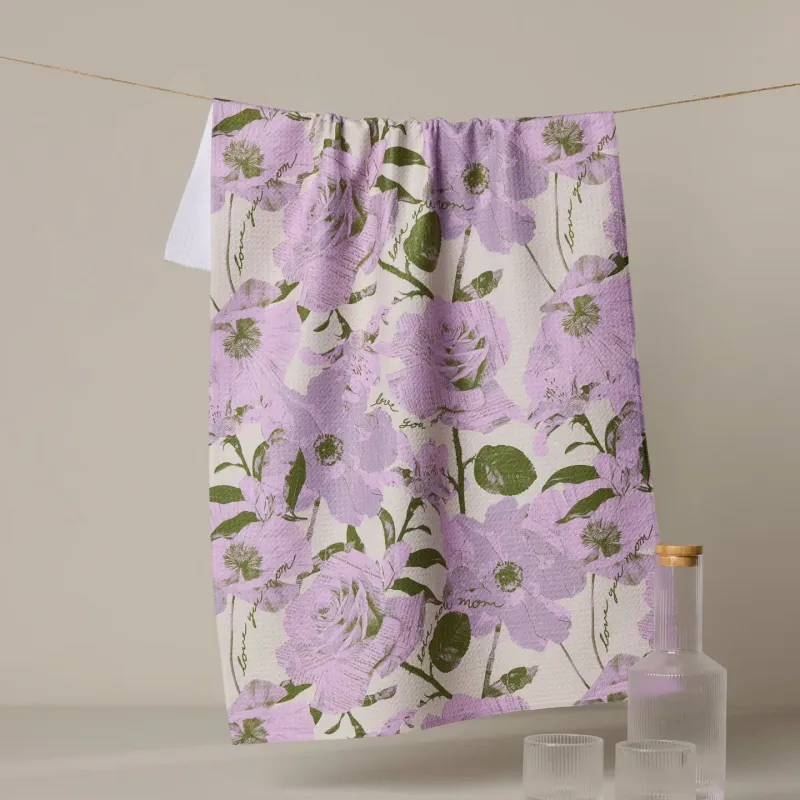 Love U Forever Geometry Tea Towel