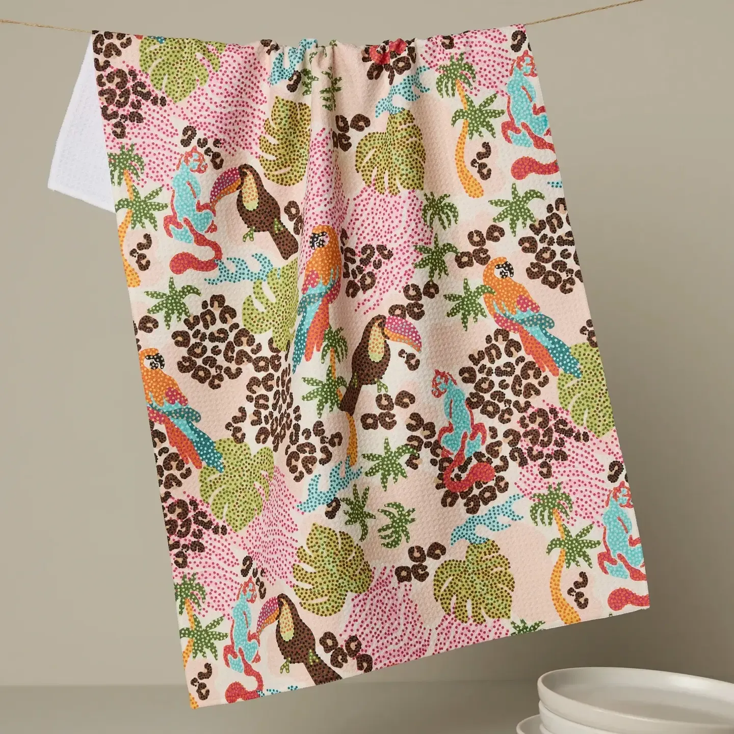 Tropi Hotel Geometry Tea Towel