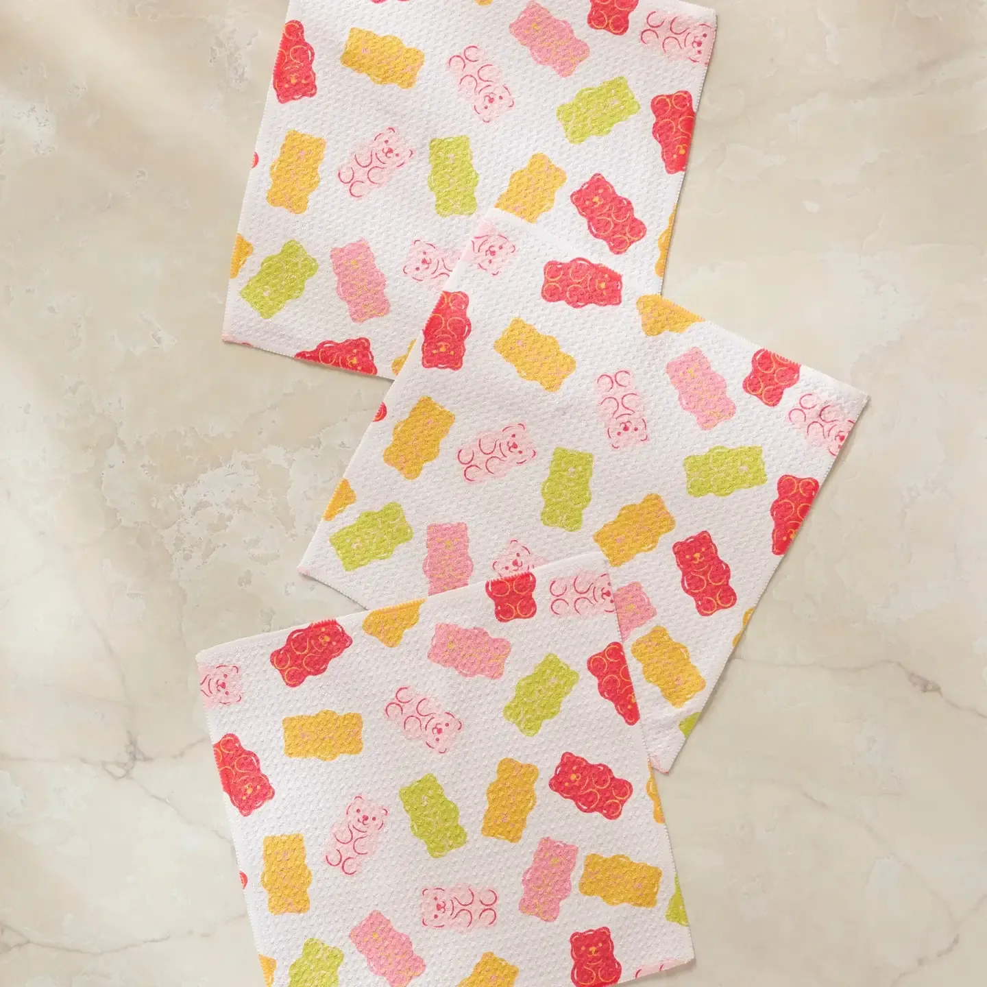 Gummy Bear Geometry Dishcloth Set