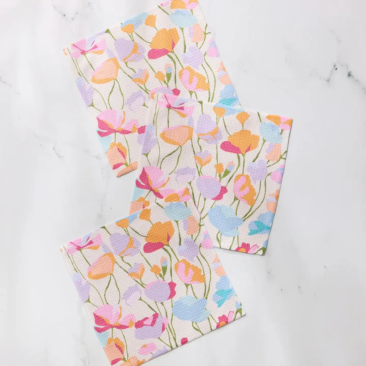 Sunlit Garden Geometry Dishcloth Set