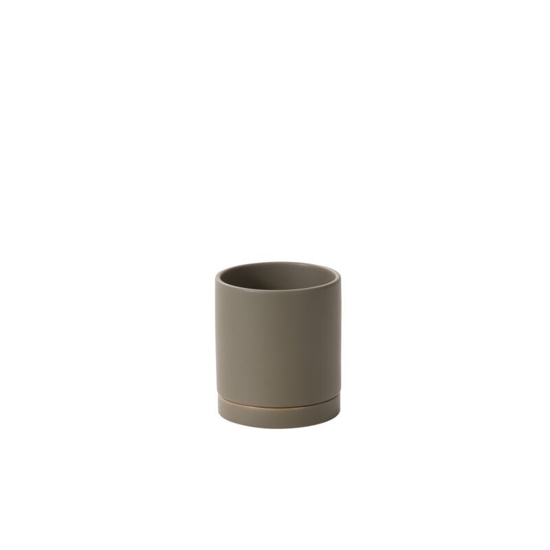 Romey Neutral Pot - 5" x 5.75" Moss