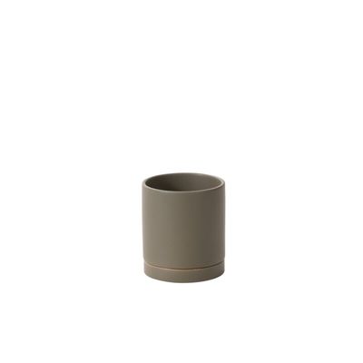 Romey Neutral Pot - 5" x 5.75" Moss