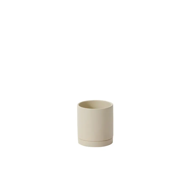 Romey Neutral Pot - 4.25" x 4.75" Tan