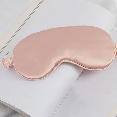 Minimalist Elastic Band Silk Sleep Mask - Pink