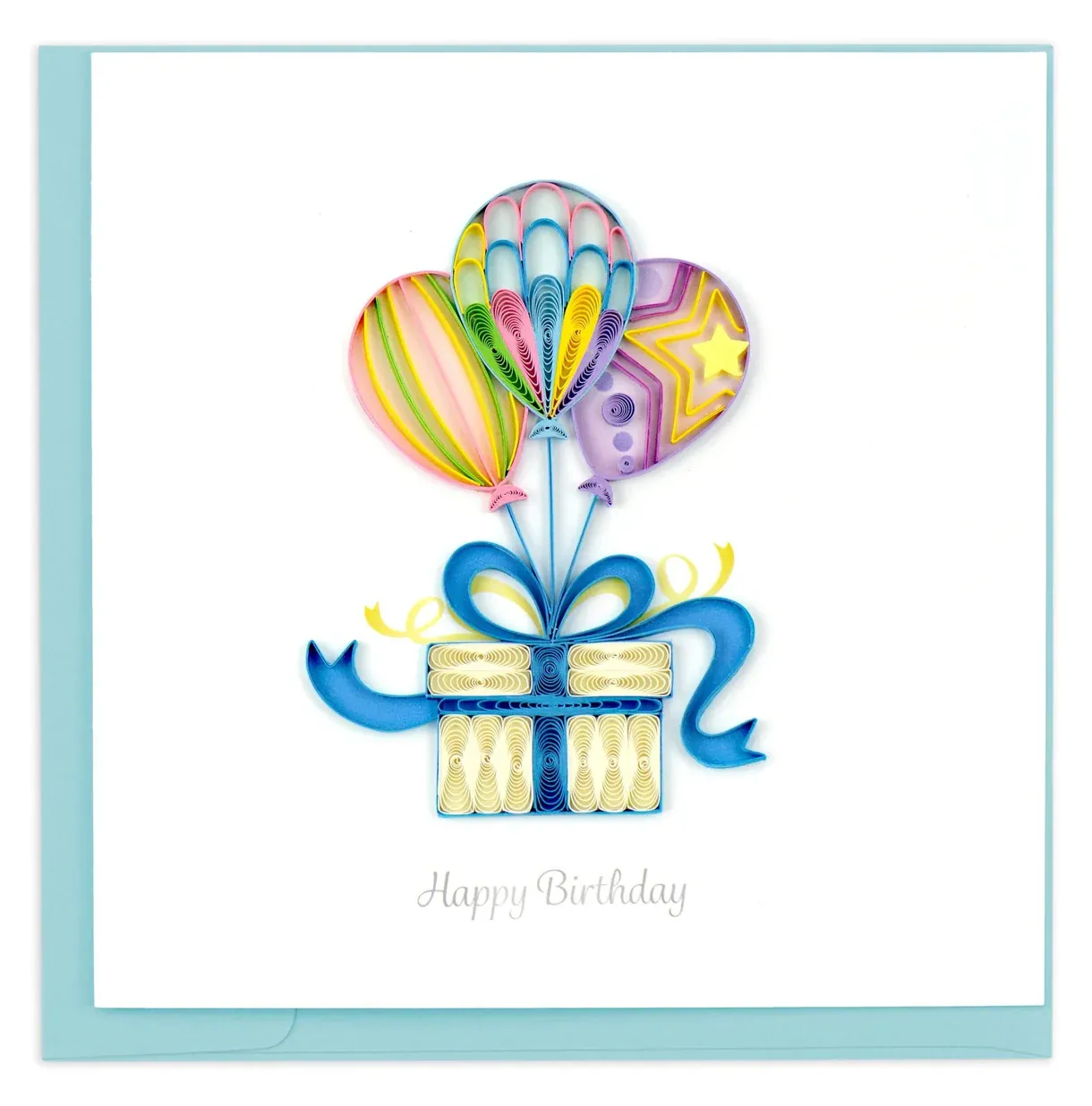 Quilling Card - Multiple Styles, Style: Birthday Balloon Surprise