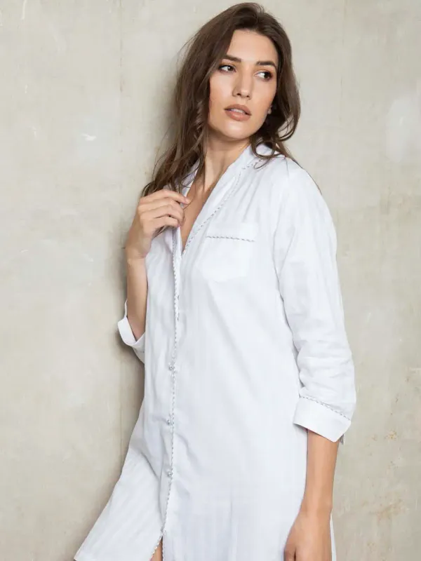 100% Superfine Cotton Shadow Stripe Shirt