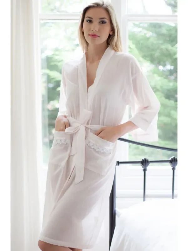 Reese 100% Cotton Voile Kimono Wrapover