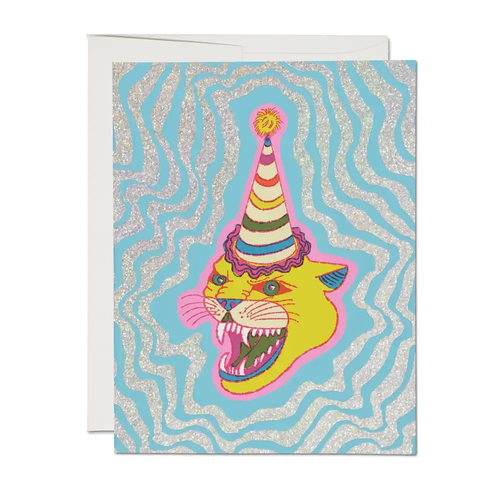 Party Hat Cat Birthday Card
