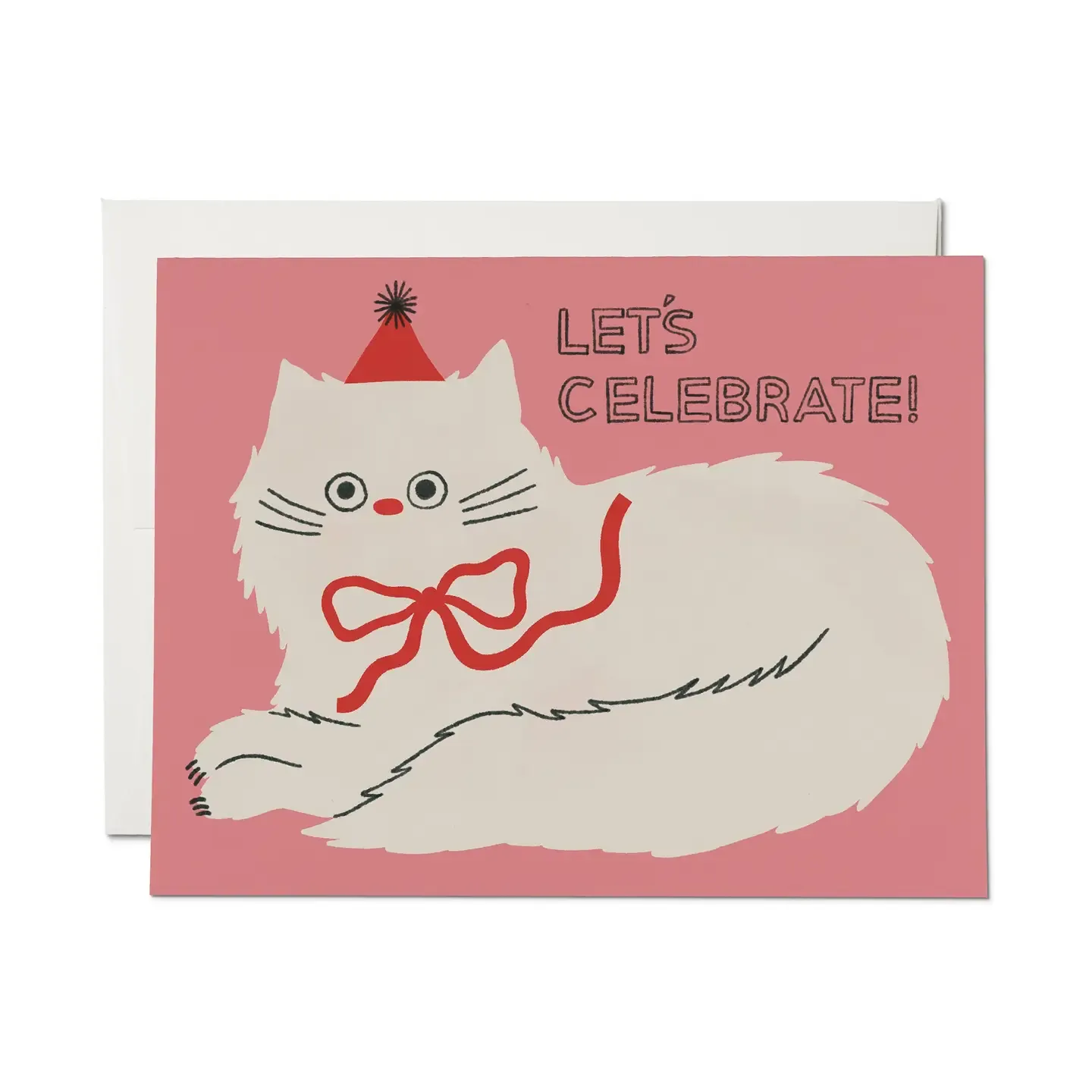 Lets Celebrate Cat Greeting Card