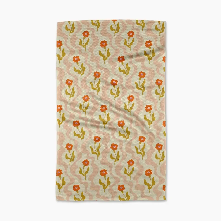 Dreamy Path Geometry Tea Towel