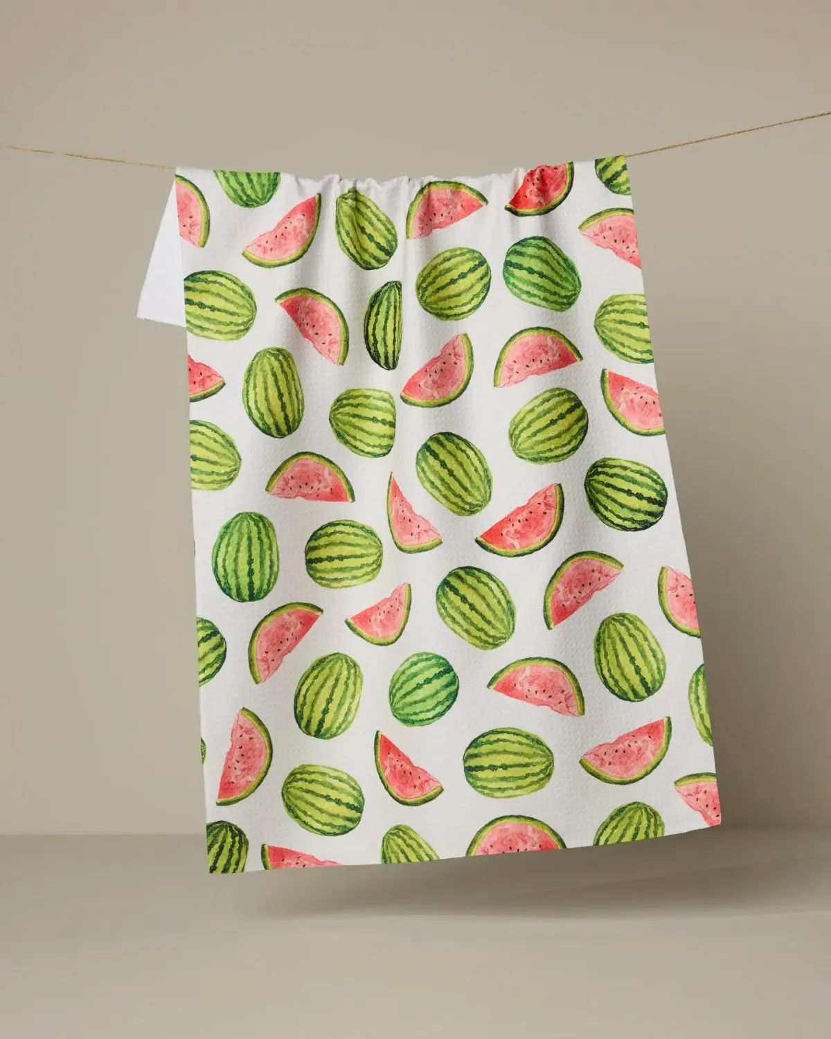 Melon Market Geometry Tea Towel