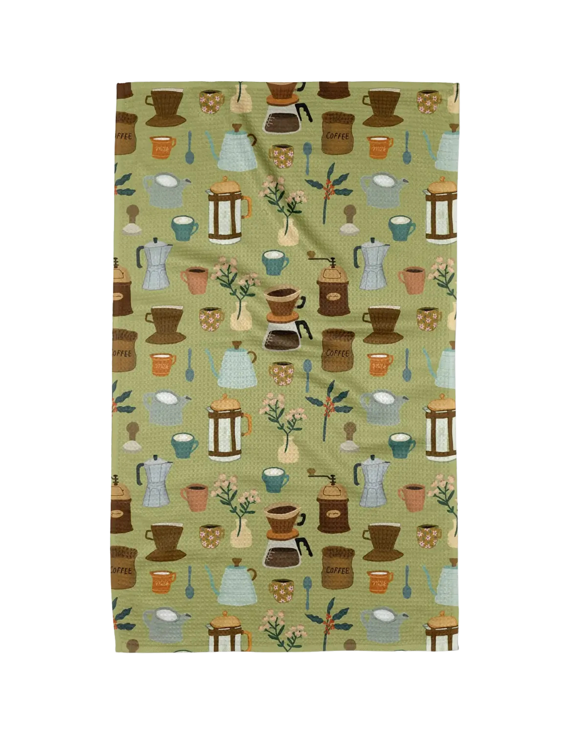Coffee Lover Geometry Tea Towel